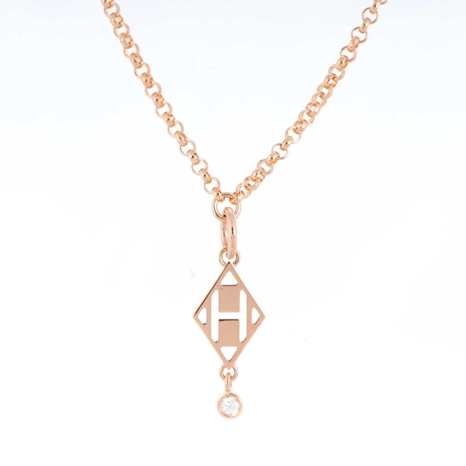 18K Gambade Pendant Hermes Necklace