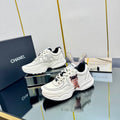 CHANEL TRAINERS SNEAKER IN WHITE CALFSKIN WITH STICKER 238629